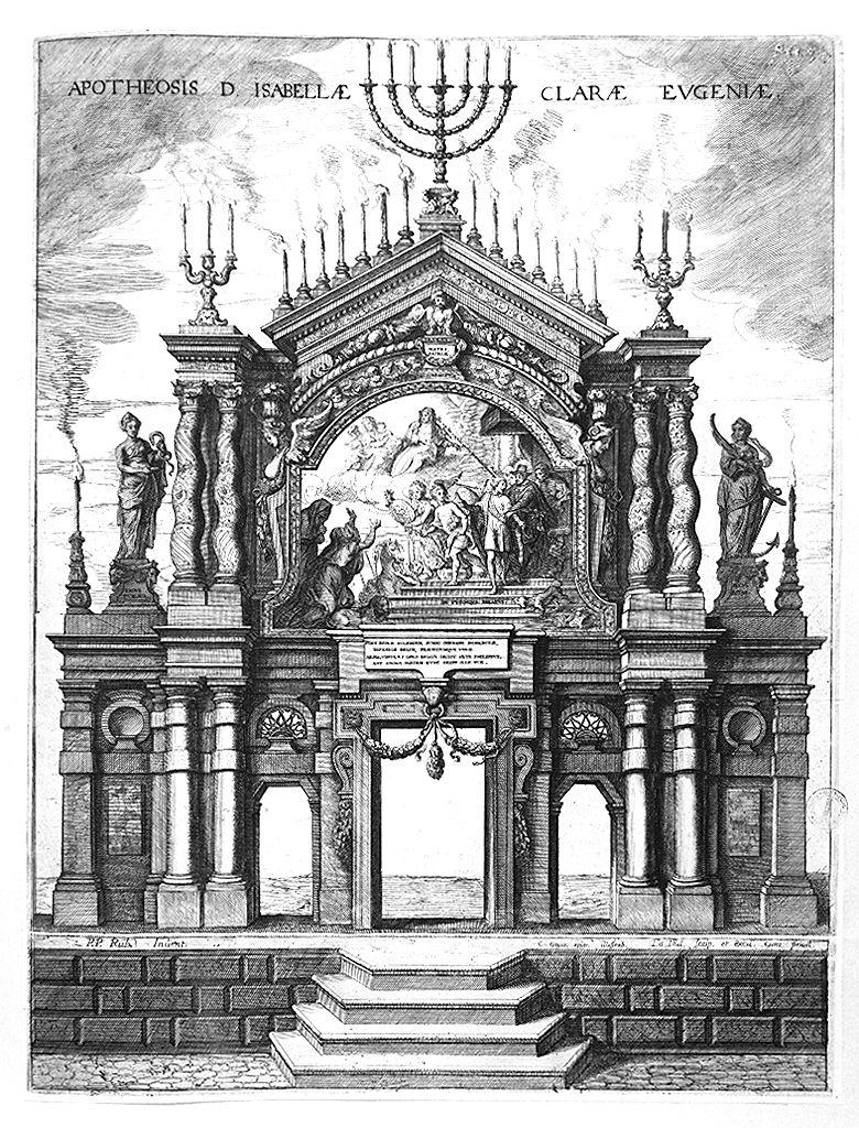 palco dell'arciduchessa Isabella Clara Eugenia (stampa) di Van Thulden Theodor, Rubens Pieter Paul (sec. XVII)