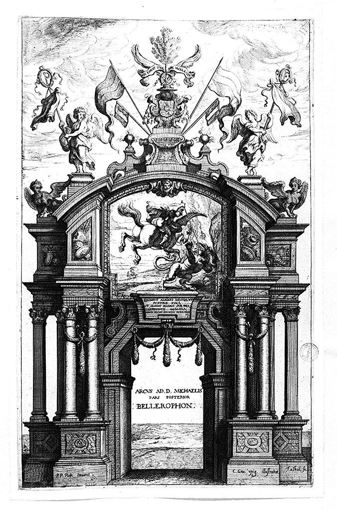 arco all'abbazia di San Michele (stampa) di Van Thulden Theodor, Rubens Pieter Paul (sec. XVII)