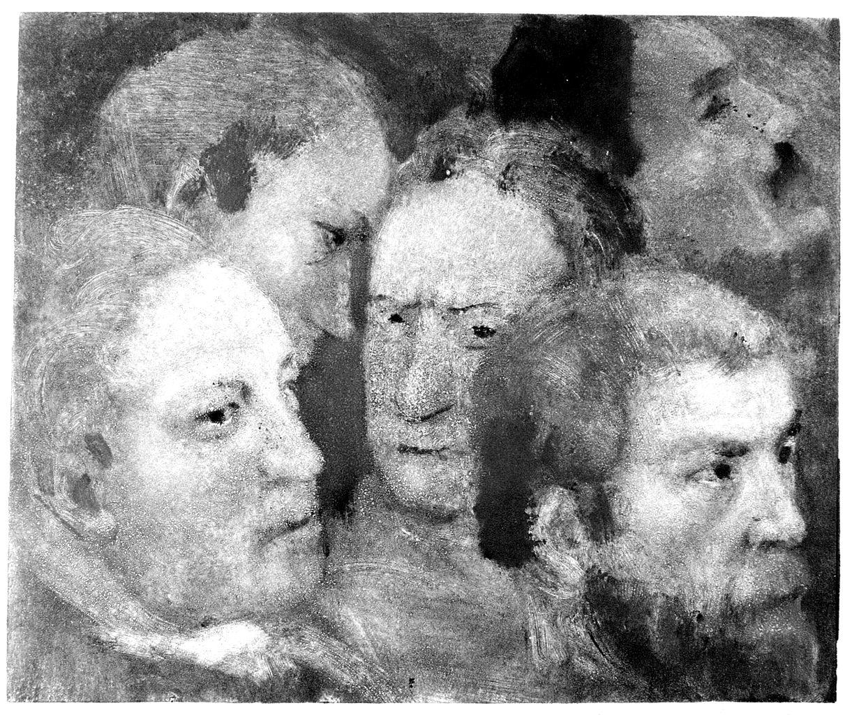 Anime torbide, ritratti maschili (stampa) di Costetti Romeo (sec. XX)