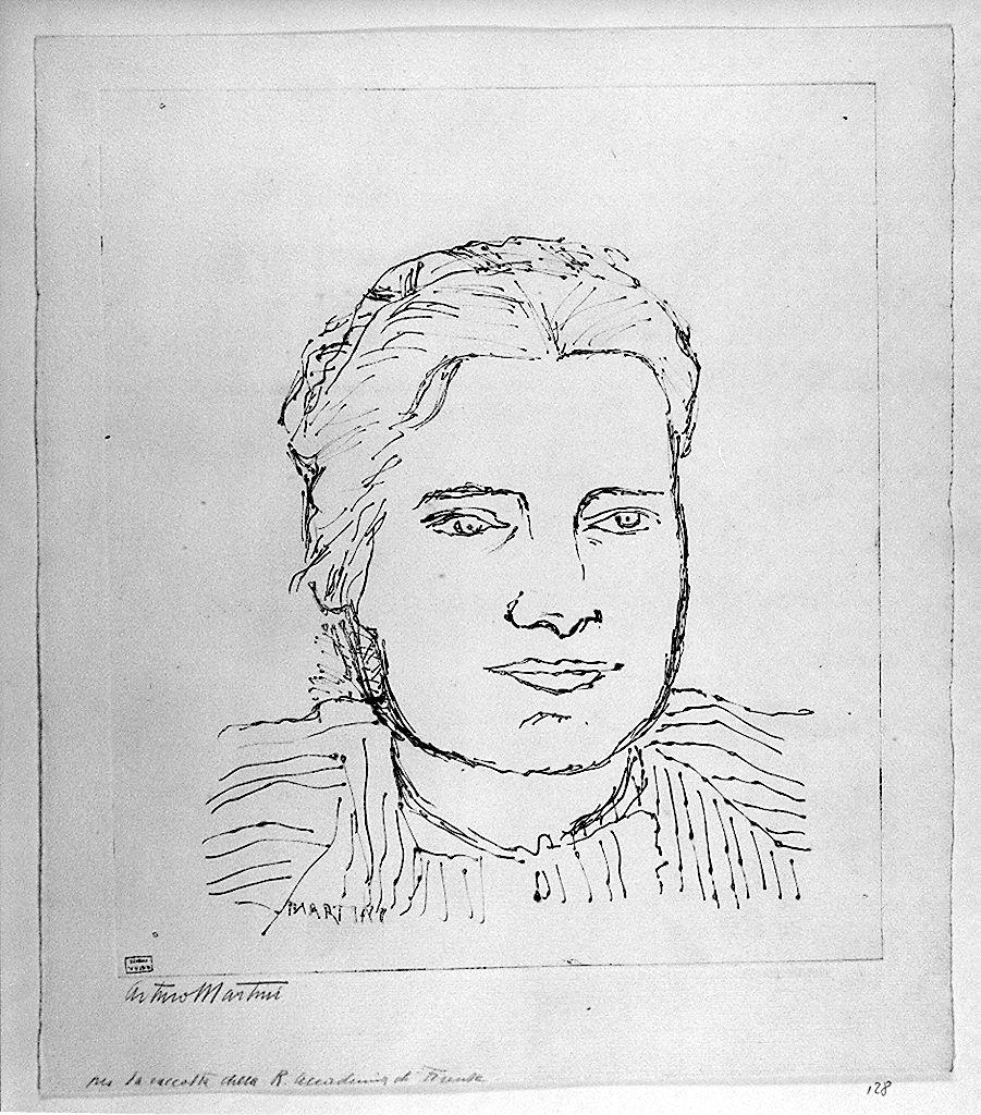 ritratto di donna (stampa) di Martini Arturo (sec. XX)