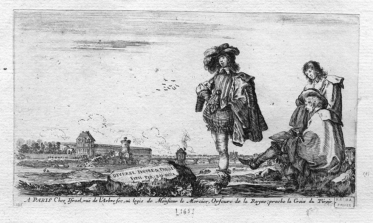 figure (stampa smarginata, serie) di Della Bella Stefano (sec. XVII)