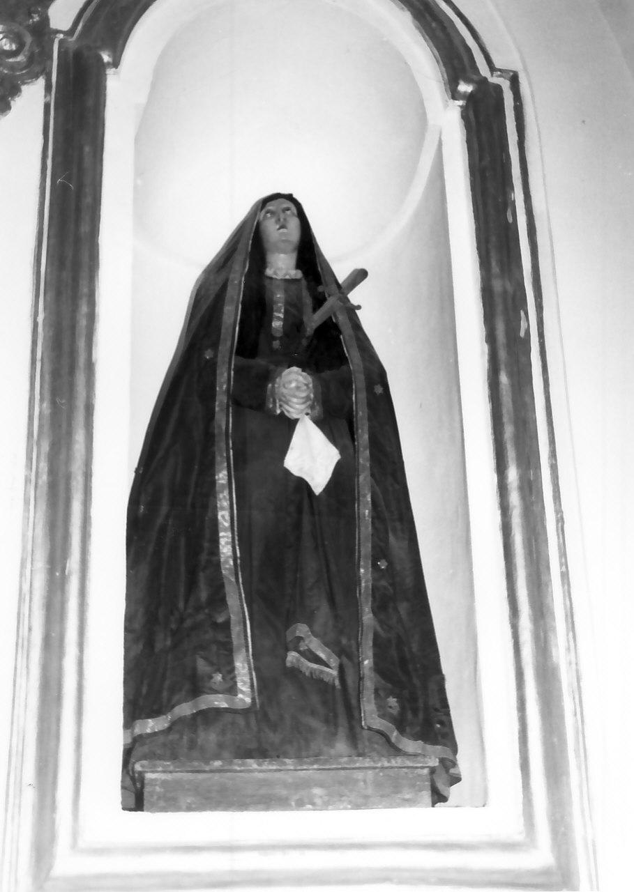 Madonna Addolorata (statua, opera isolata) - bottega calabrese (fine/ inizio secc. XVIII/ XIX)