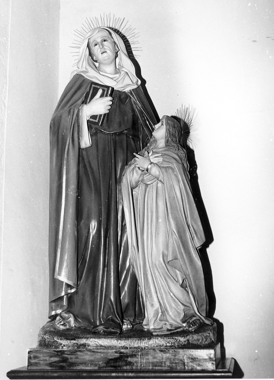 Maria Vergine bambina e Sant'Anna (statua, opera isolata) - bottega calabrese (fine sec. XIX)
