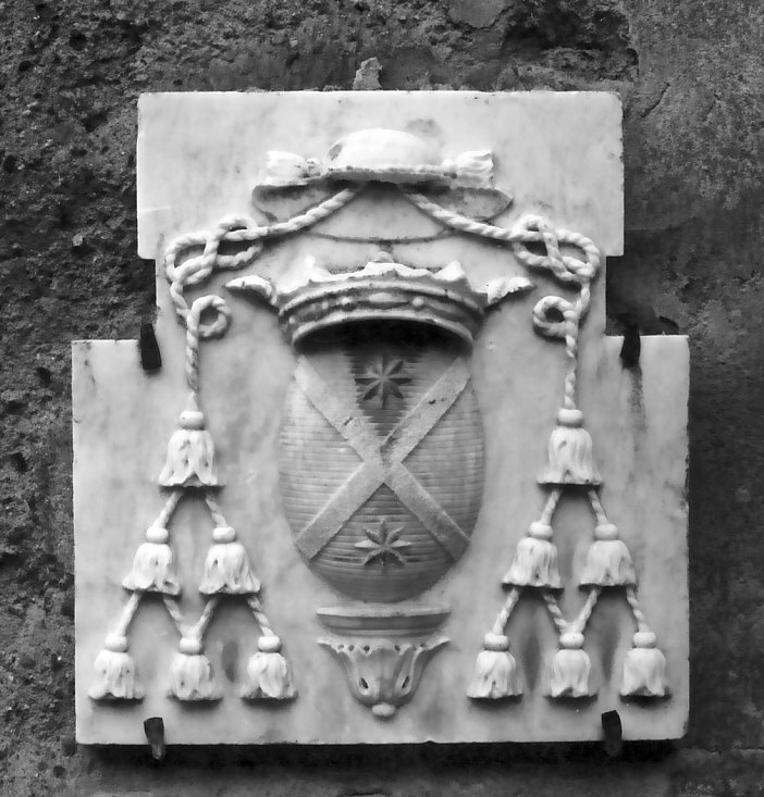stemma cardinalizio (decorazione plastico-architettonica, opera isolata) - bottega Italia meridionale (sec. XIX)
