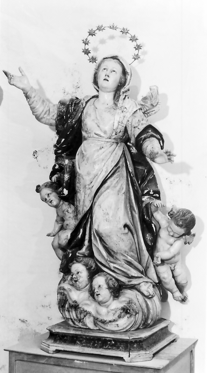 Madonna Assunta (statua, opera isolata) - bottega napoletana (sec. XVIII)