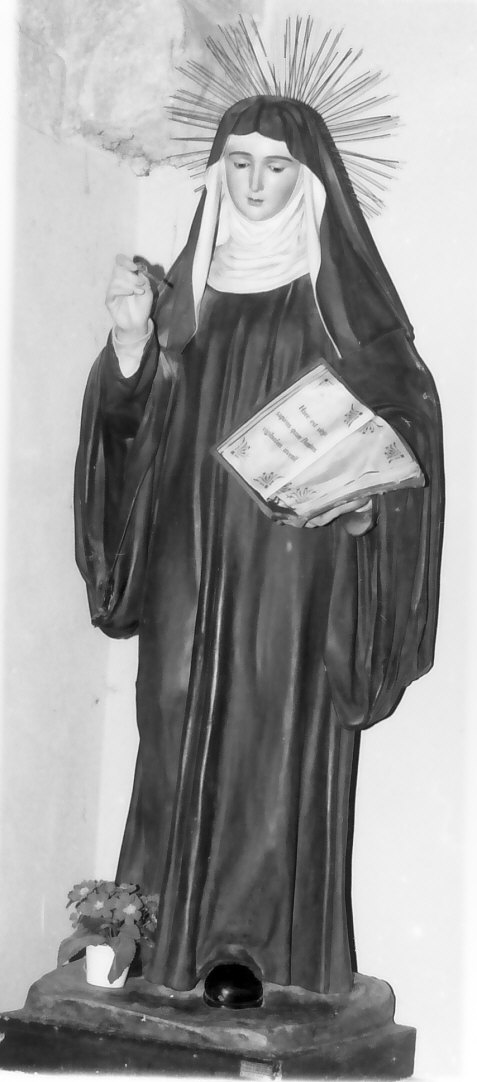 Santa Gertrude (statua, opera isolata) - bottega cosentina (metà sec. XIX)