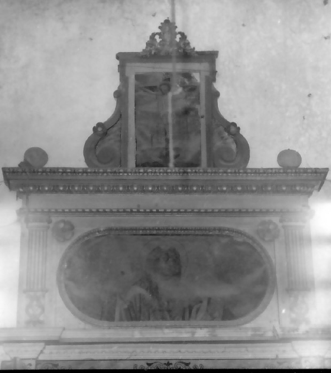 Madonna addolorata e crocifissione (dipinto, insieme) - ambito calabrese (sec. XVIII)