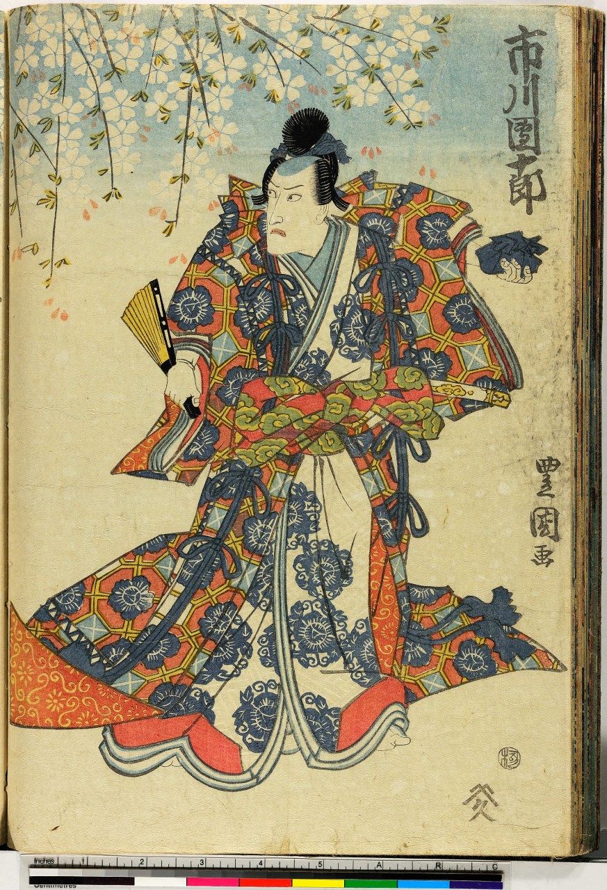 attori in posa (stampa composita, stampa composita) di Utagawa Toyokuni - ambito giapponese (secc. XVIII/ XIX)