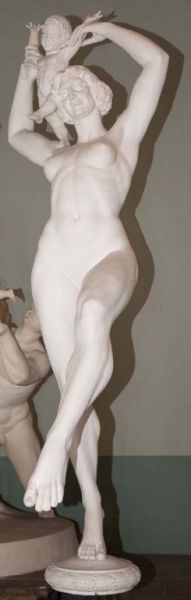 Nudo femminile danzante con putto, Figura femminile (scultura, elemento d'insieme) di Hendrik Christian Andersen (prima metà XX)