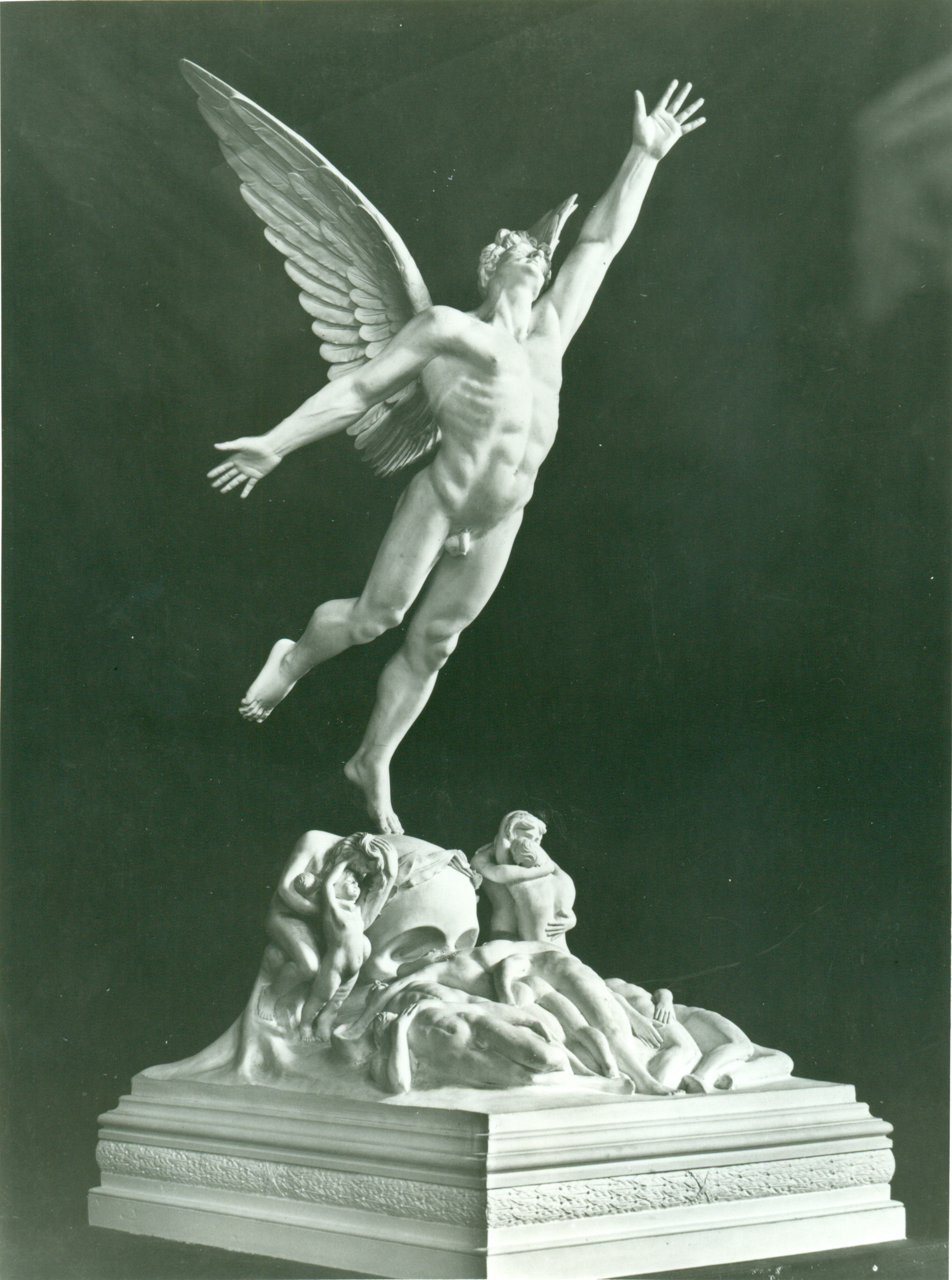 La Guerra, Figura (scultura, opera isolata) di Hendrik Christian Andersen (prima metà XX)