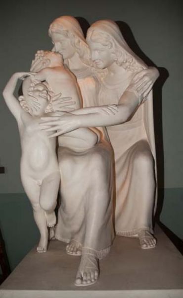 La Sacra Famiglia, Tre figure (scultura, opera isolata) di Hendrik Christian Andersen (prima metà XX)