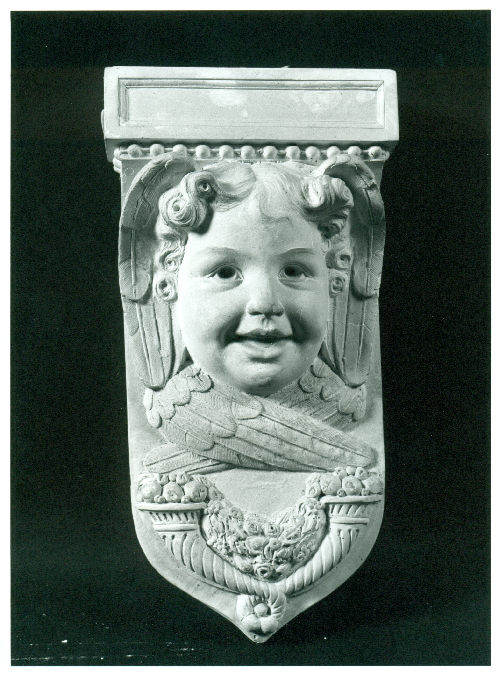 Testa di cherubino (mensola), Elemento decorativo (scultura, complesso decorativo) di Andersen Hendrik Christian (attribuito) (prima metà XX)
