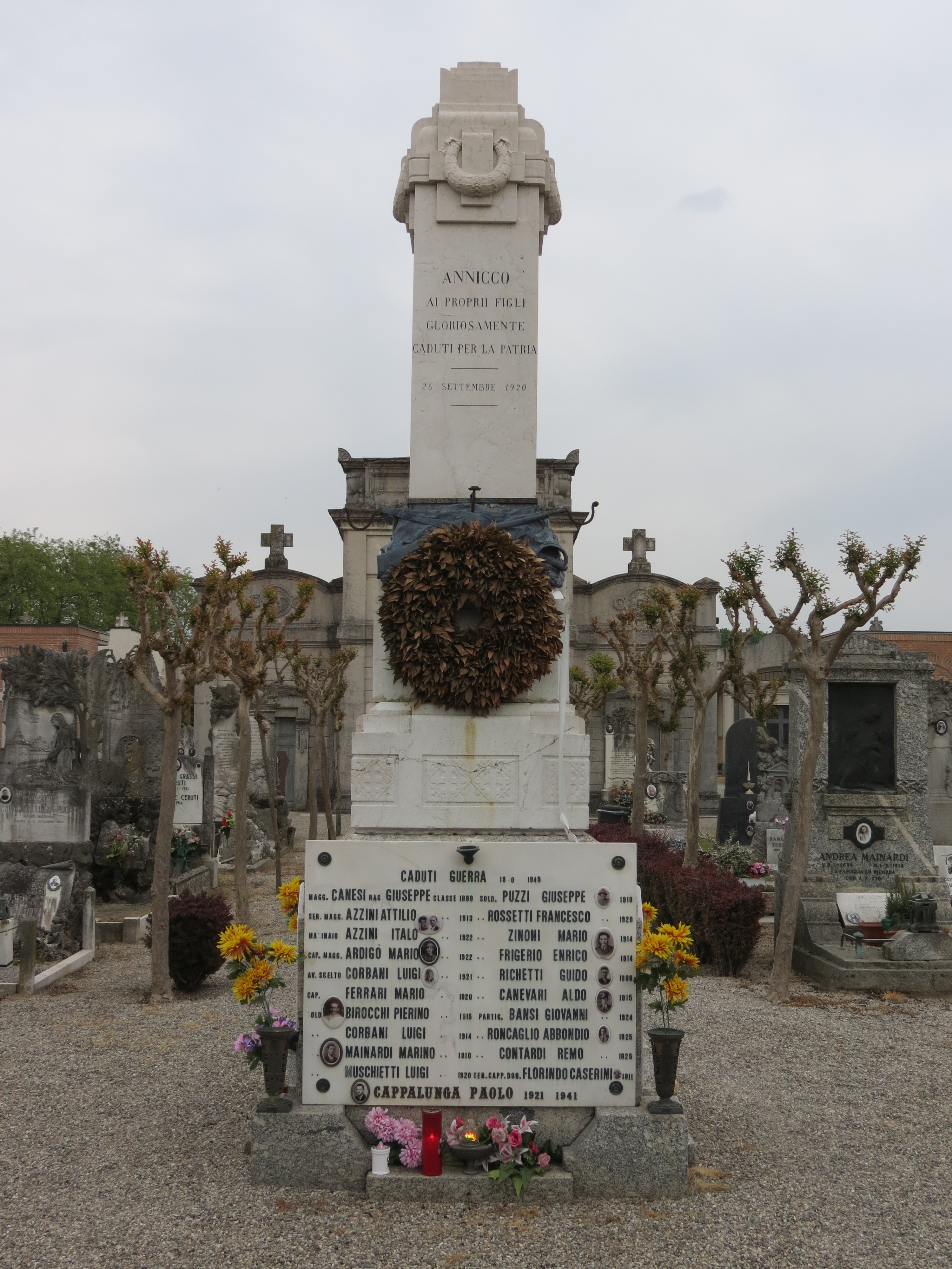 monumento ai caduti - a cippo di Bettazzi C (sec. XX)
