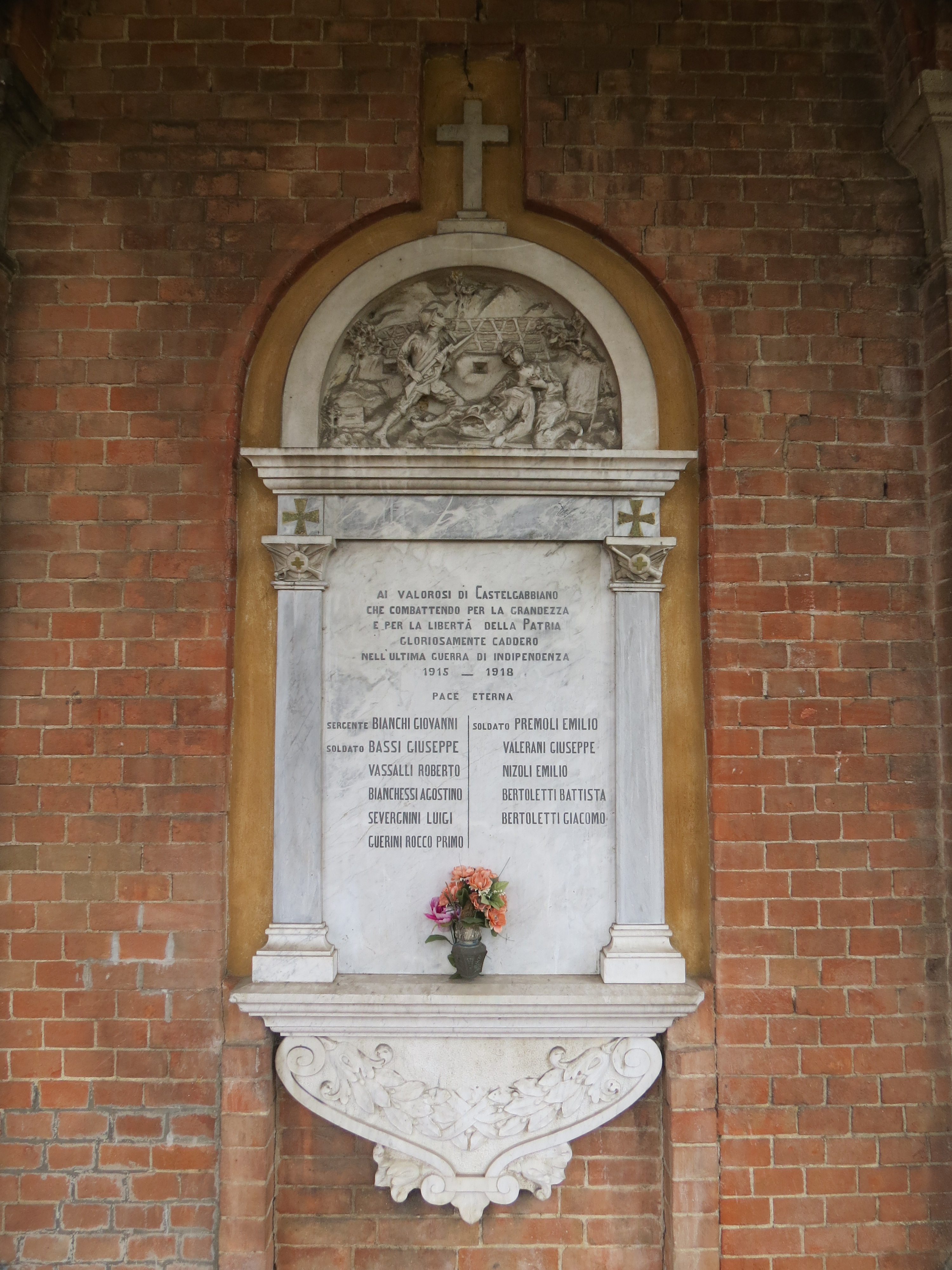 morte del soldato (monumento ai caduti - ad altare) - ambito italiano (sec. XX)