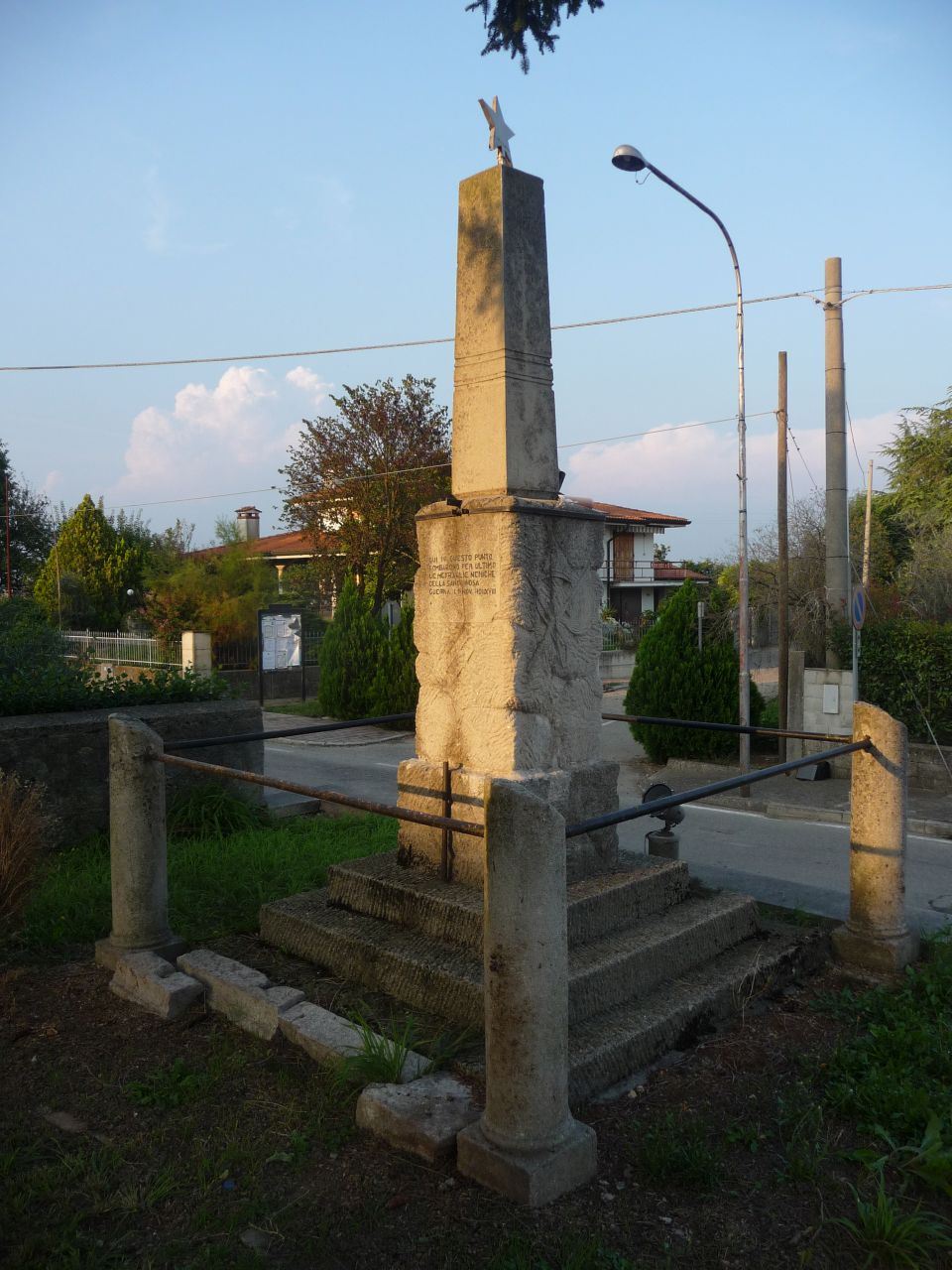 tropaion (monumento ai caduti - ad obelisco, opera isolata) - ambito friulano (XX)