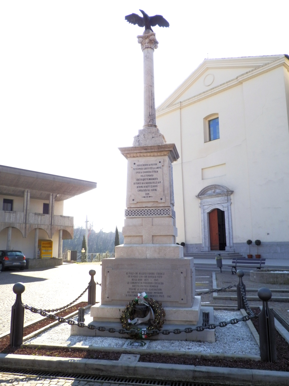 allegoria della Vittoria come aquila (monumento ai caduti - a colonna, opera isolata) - ambito friulano (prima metà XX)