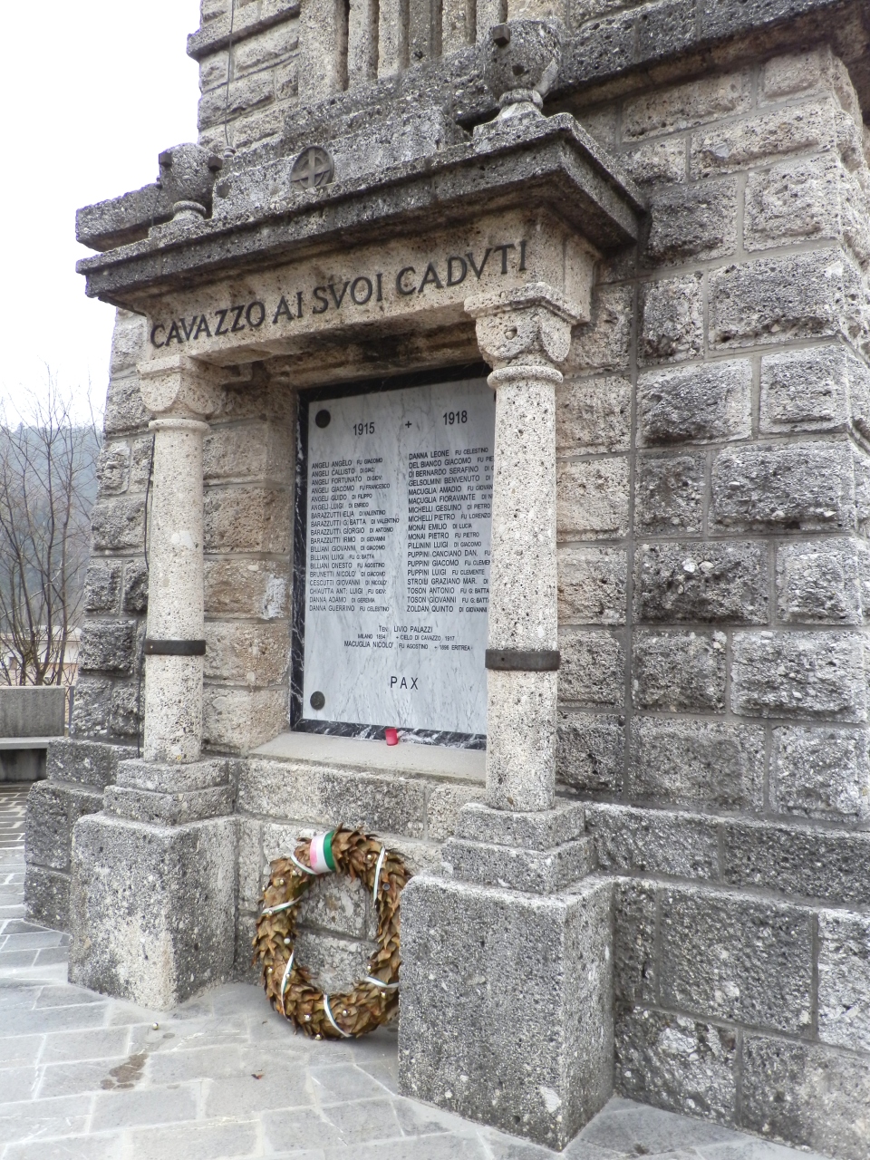 soggetto assente (monumento ai caduti - a edicola, opera isolata) - ambito carnico (prima metà XX)