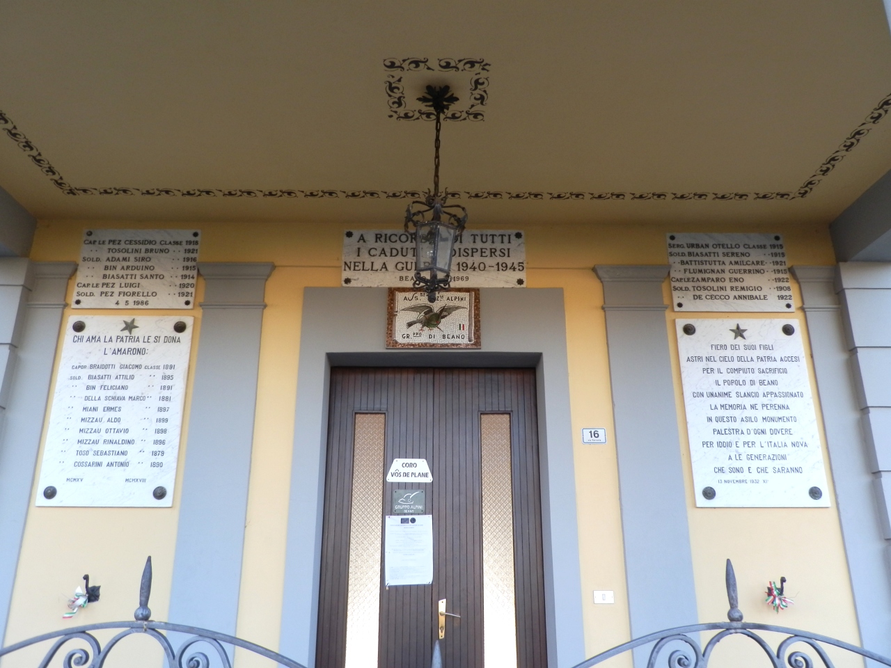 soggetto assente (monumento ai caduti - a portico, opera isolata) - ambito friulano (prima metà XX)