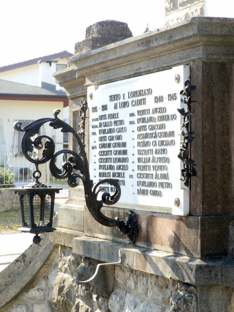 soggetto assente (monumento ai caduti - a scalinata, opera isolata) - ambito carnico (prima metà XX)