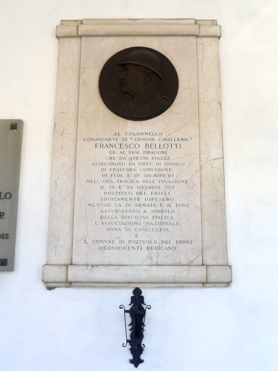 Francesco Bellotti (lapide commemorativa ai caduti, opera isolata) - produzione Italia settentrionale (inizio/ metà XX)
