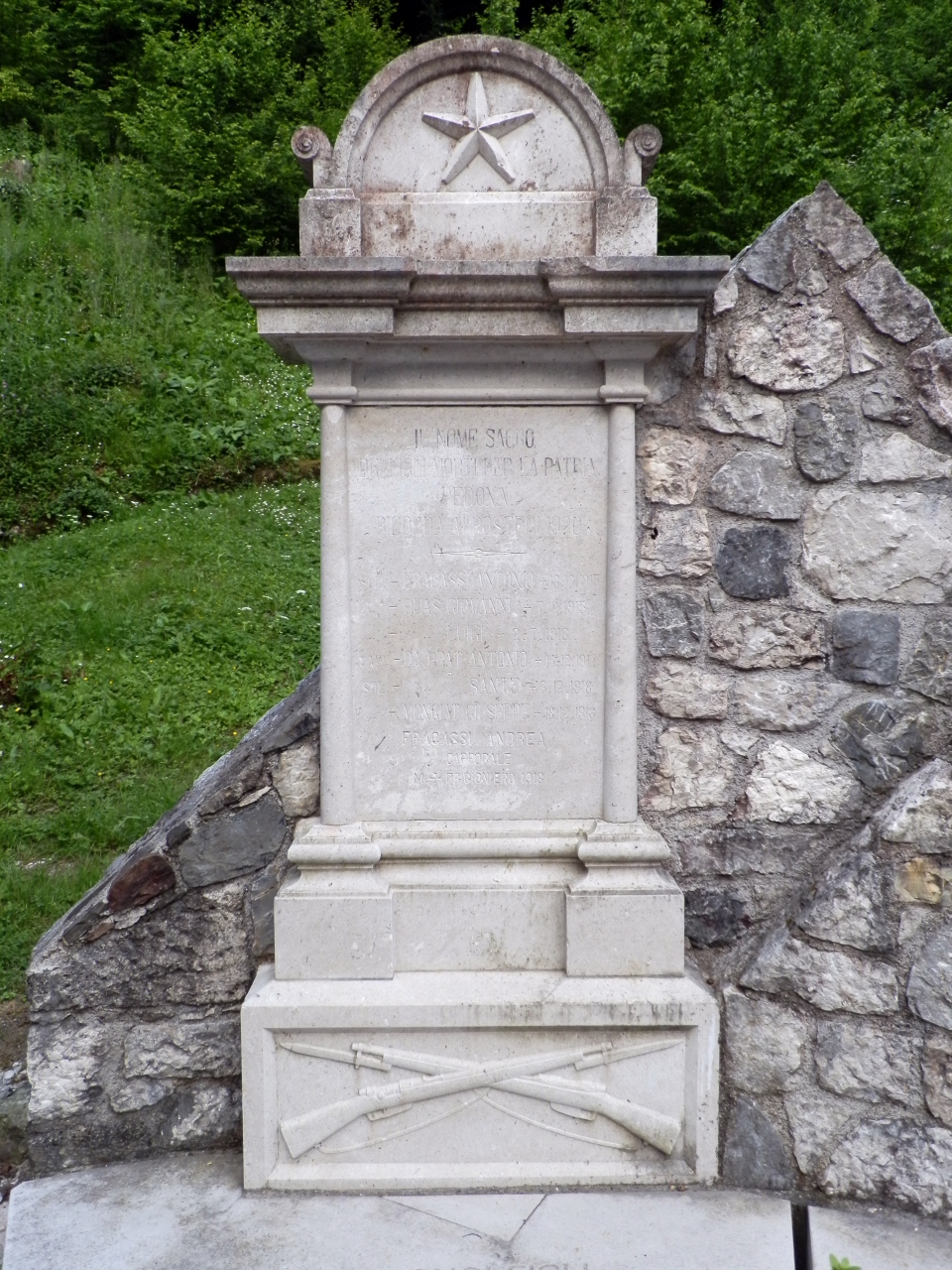 soggetto assente (monumento ai caduti - a stele, opera isolata) - ambito friulano (prima metà XX)