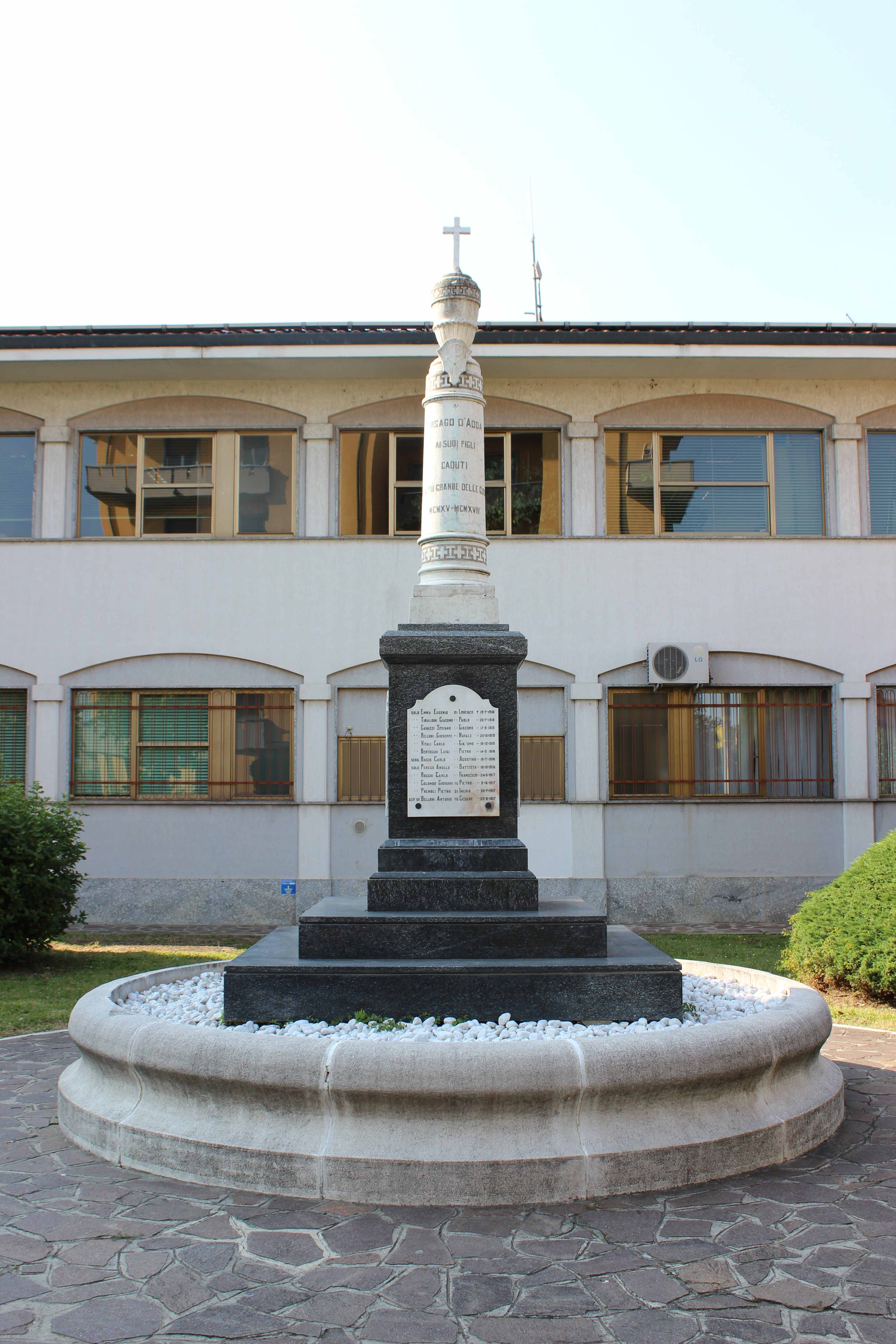 monumento ai caduti - a colonna, opera isolata - ambito italiano (prima metà sec. XX)