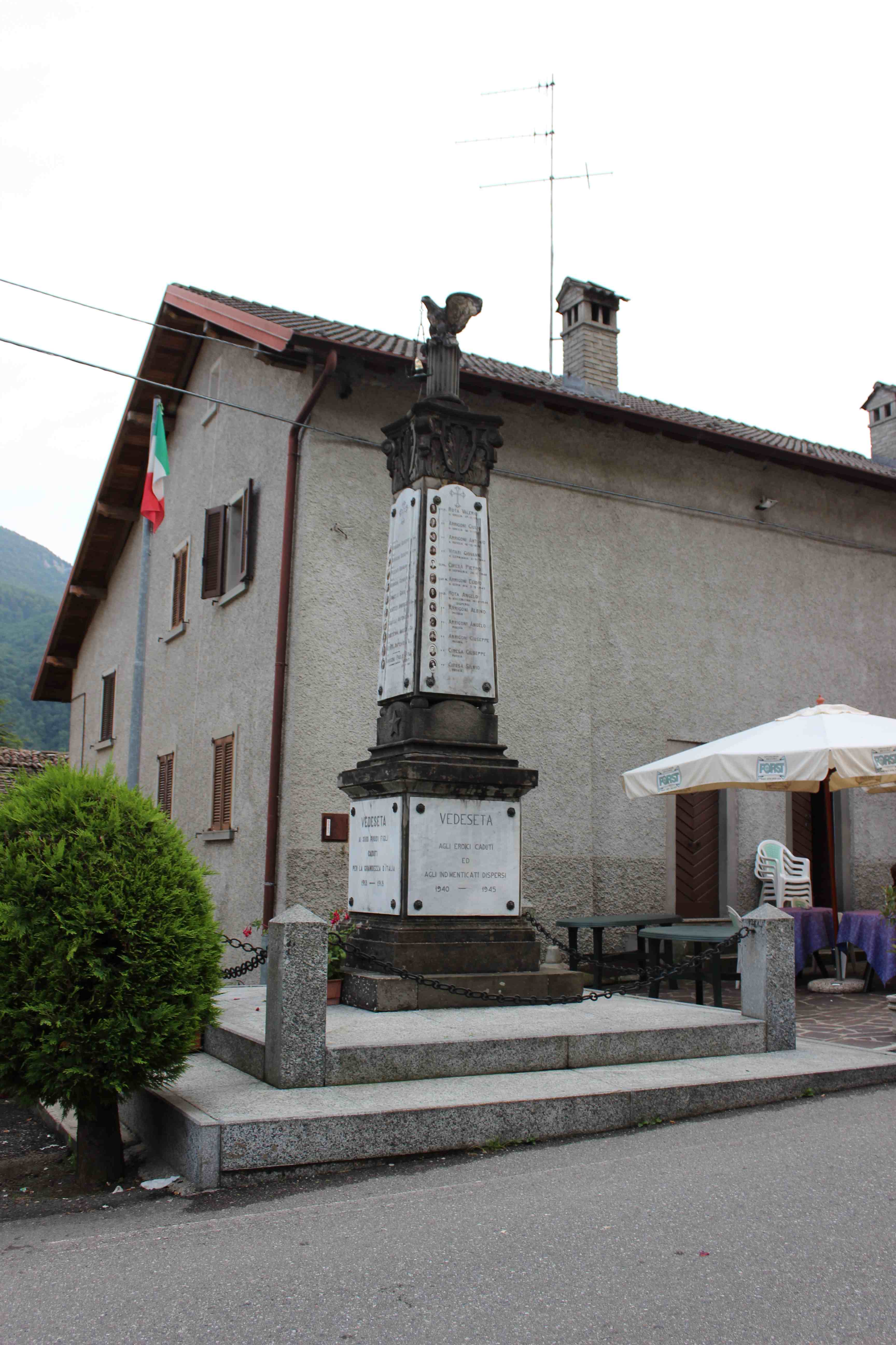 monumento ai caduti - a colonna, opera isolata - ambito italiano (prima metà sec. XX)