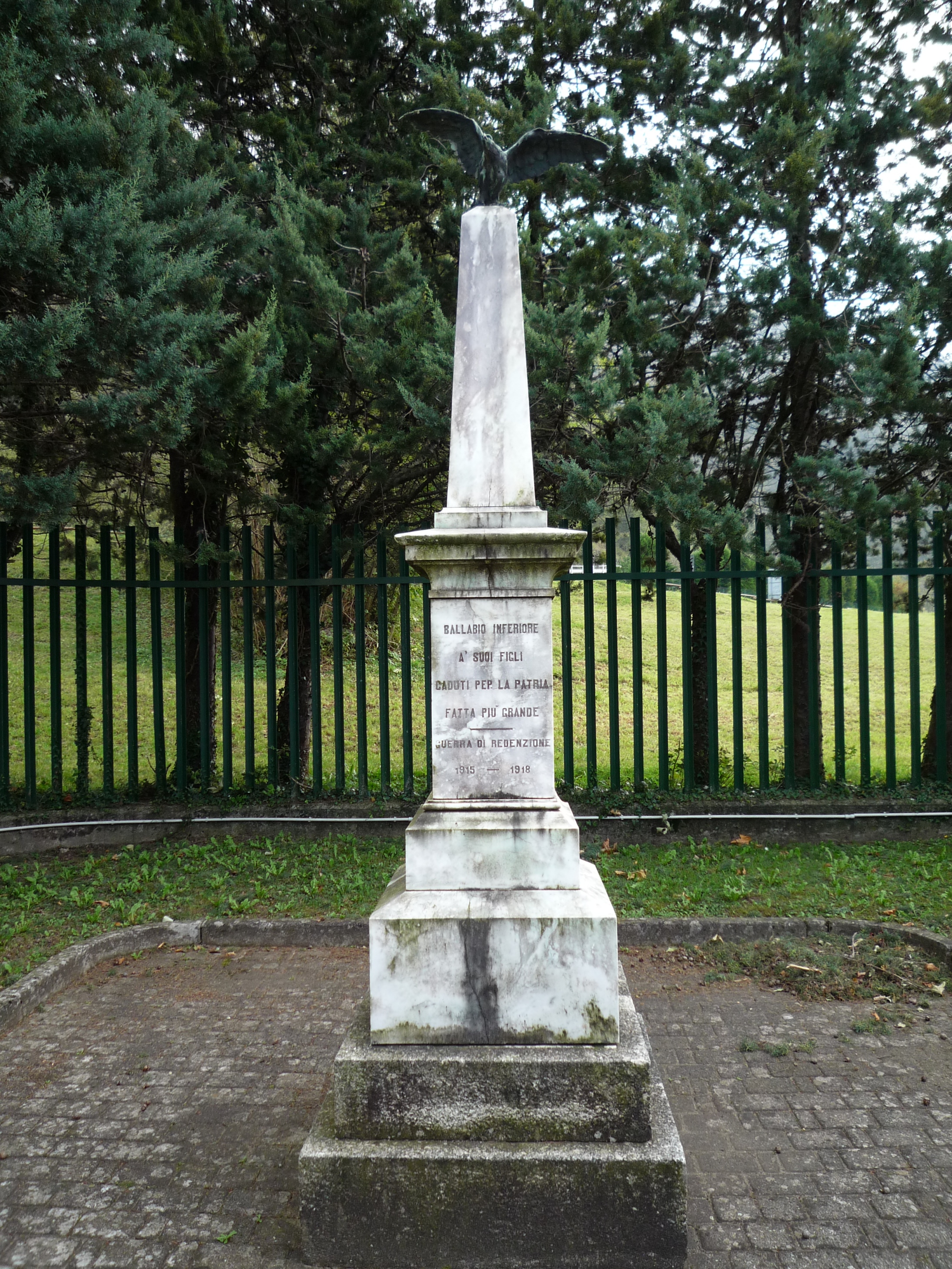 soggetto assente (monumento ai caduti - ad obelisco, opera isolata) - ambito italiano (primo quarto XX secolo)