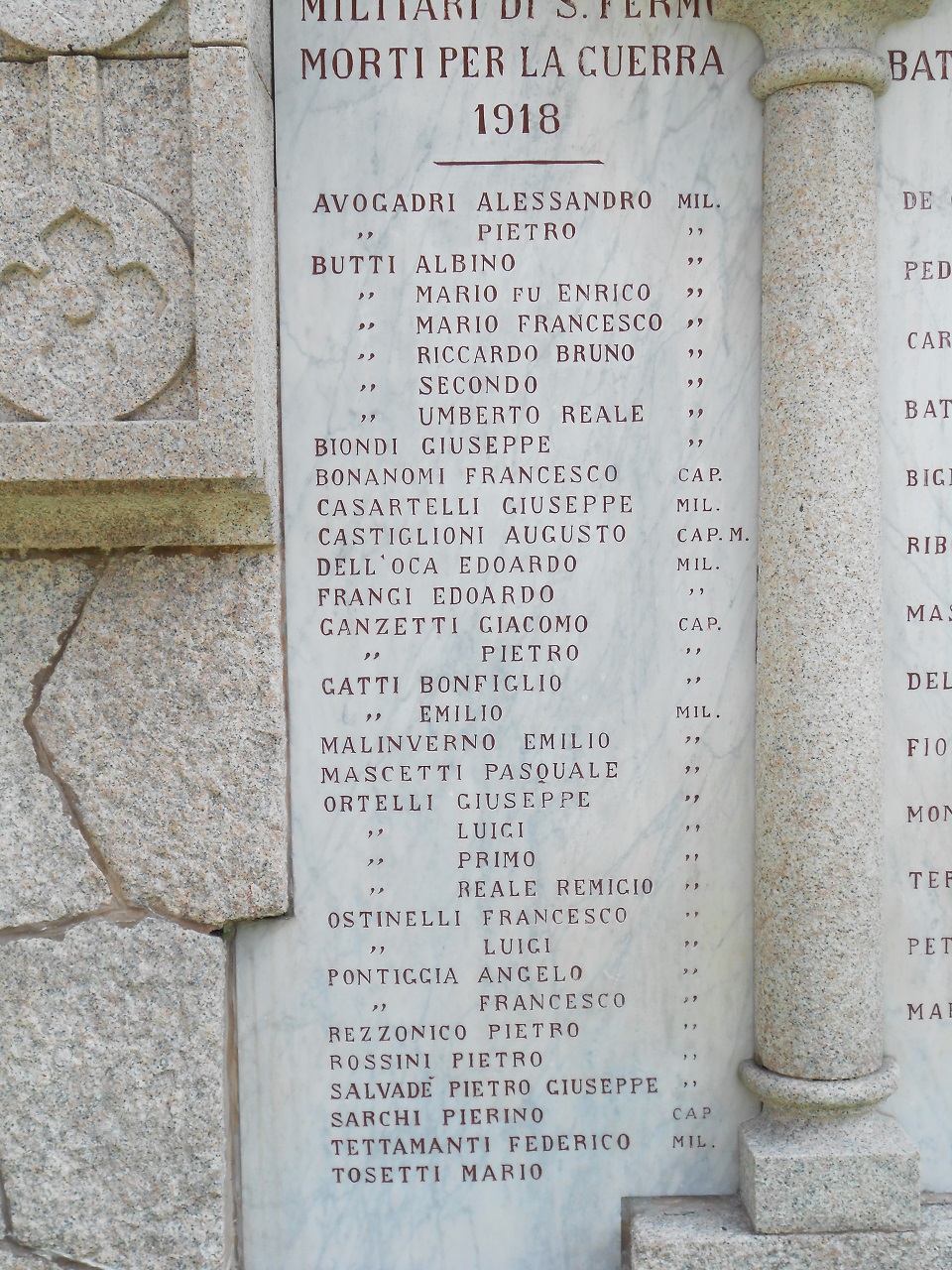figure di soldati: fanti, Ritratto di Giuseppe Garibaldi (monumento ai caduti - ad obelisco, opera isolata) - ambito italiano (sec. XIX, sec. XX)