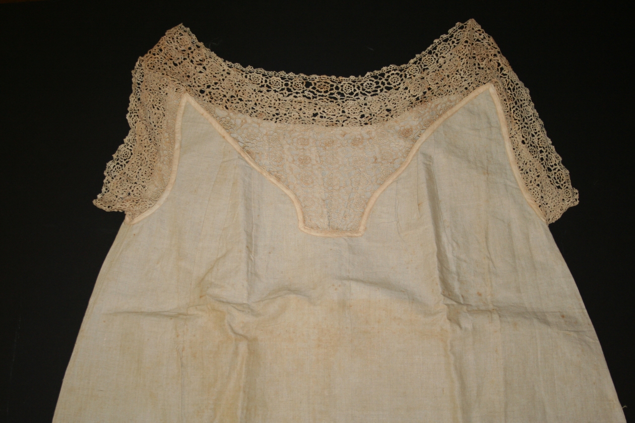 camicia da notte, intimo, da notte, femminile - ambito francese (ultimo quarto sec. XIX)