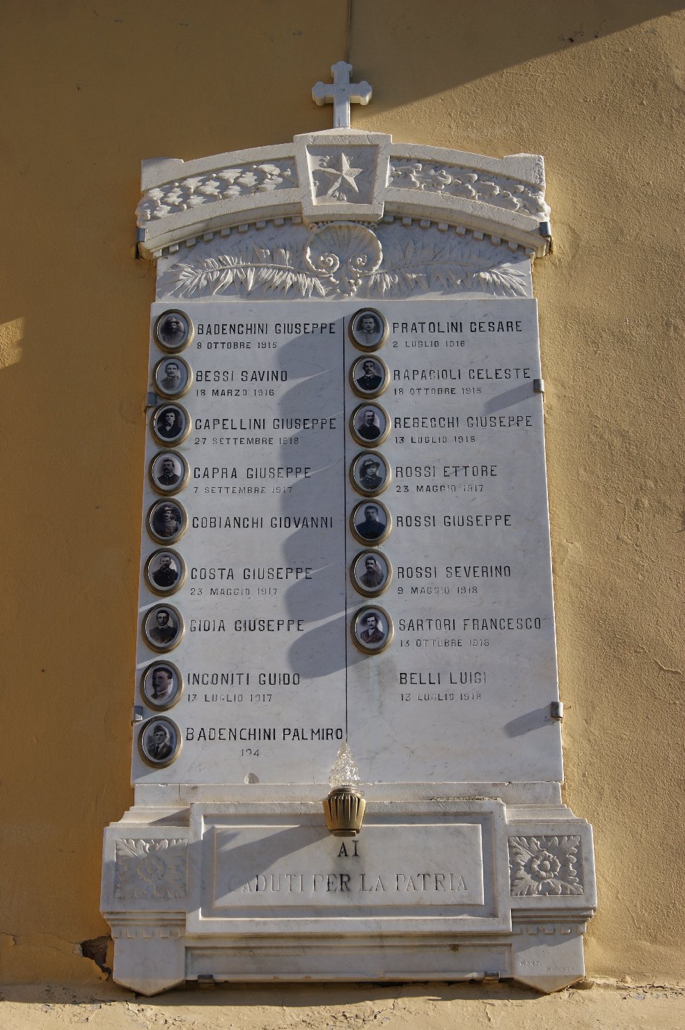 lapide commemorativa ai caduti di Ditta Monti (sec. XX)