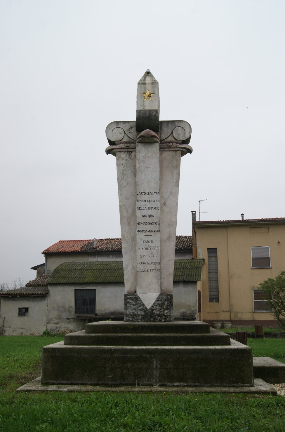 monumento ai caduti - a cippo di Monguidi Mario (sec. XX)