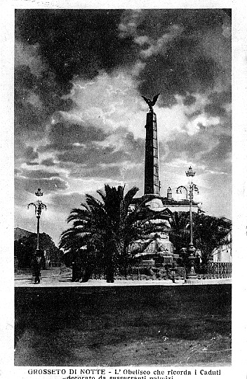 allegoria del soldato (monumento ai caduti - ad obelisco) di Luciani Ippolito, Luciani Giuseppe (sec. XX)