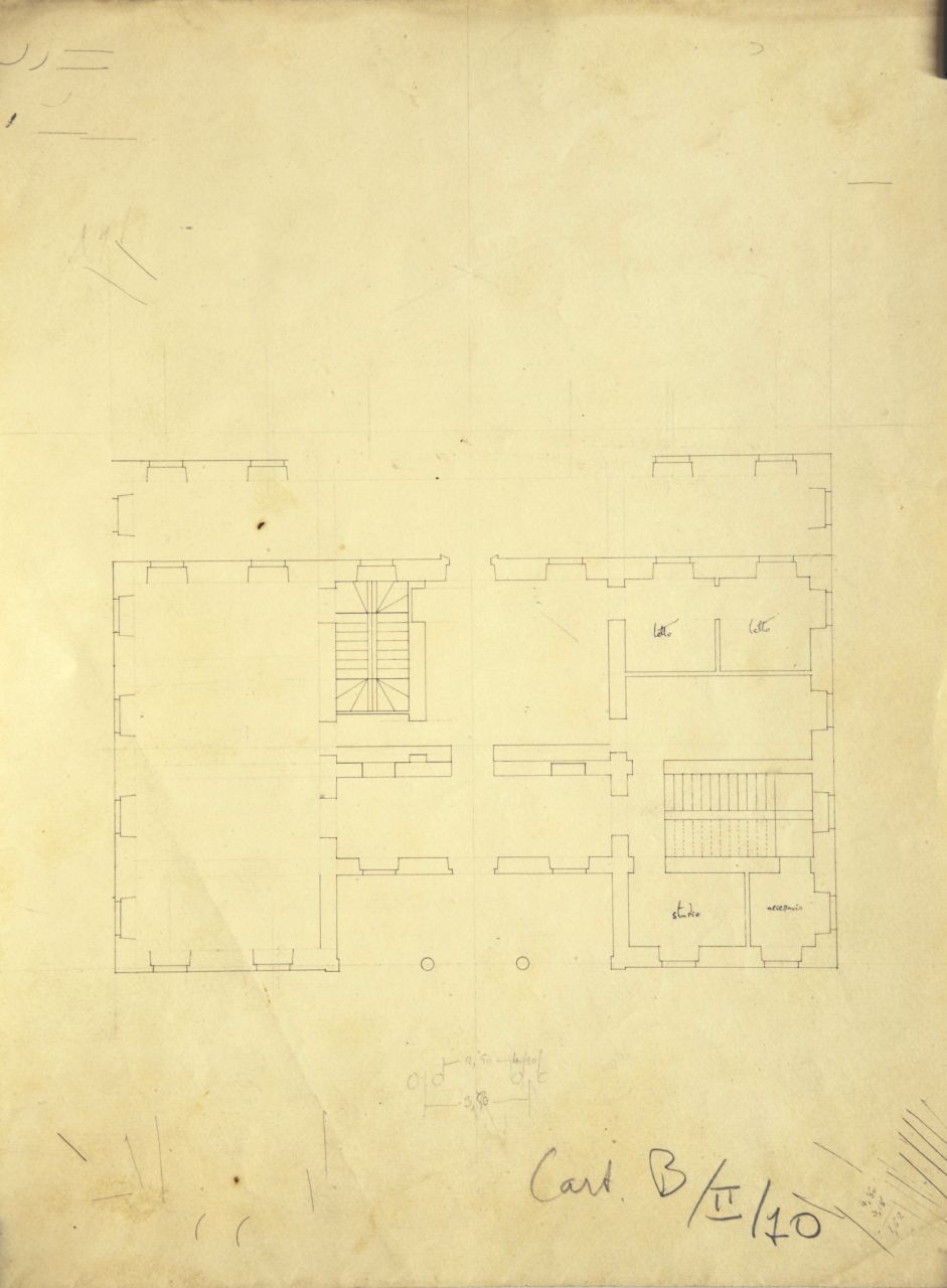 "casino o villetta" (disegno architettonico) di Promis Carlo (secondo quarto sec. XIX)