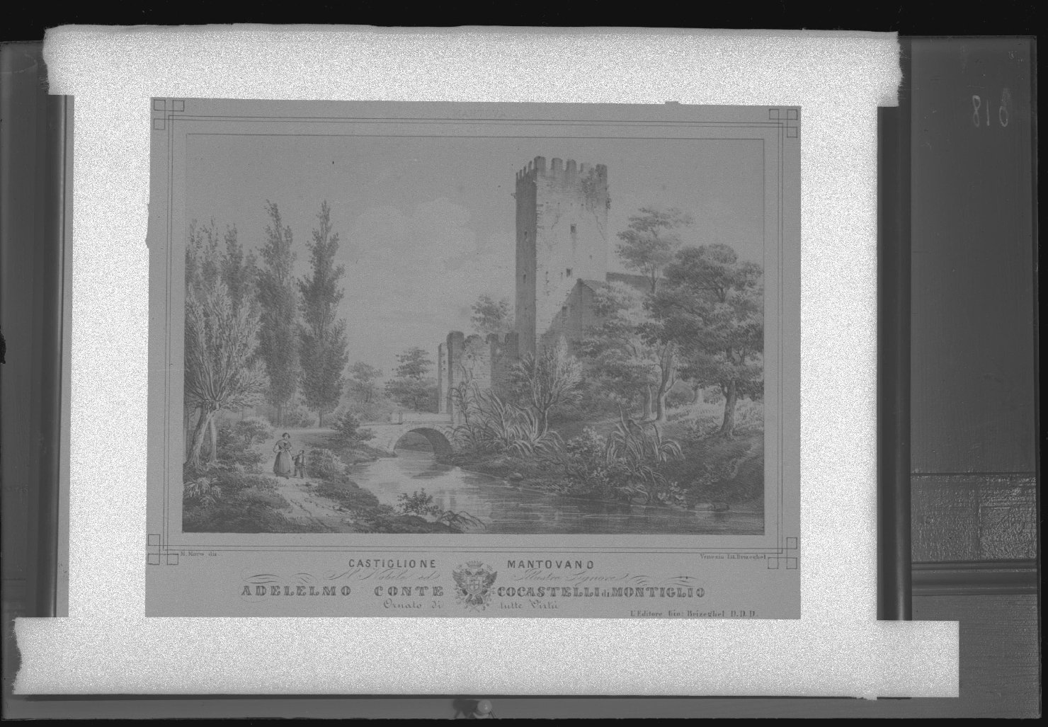 Risorgimento - Musei storici - Allestimenti - Mantova - Castiglione Mantovano - Litografia (negativo) di Moro, Marco, Bonacini (XX)