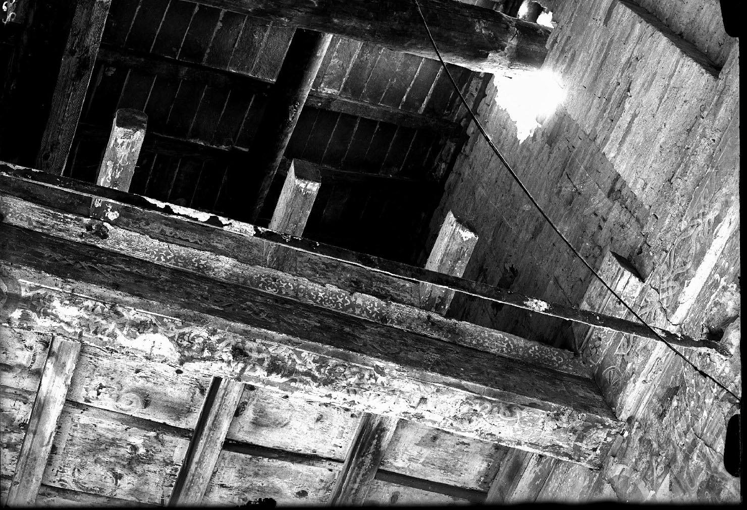 Mantova - Architetture - Restauri - Soffitti (negativo) di Mantegna, Andrea, Fancelli, Luca, Anonimo (XX)