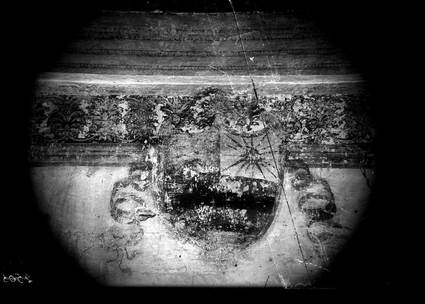 Mantova - Architetture - Restauri - Pitture murali - Stemmi (negativo) di Mantegna, Andrea, Fancelli, Luca, Anonimo (XX)