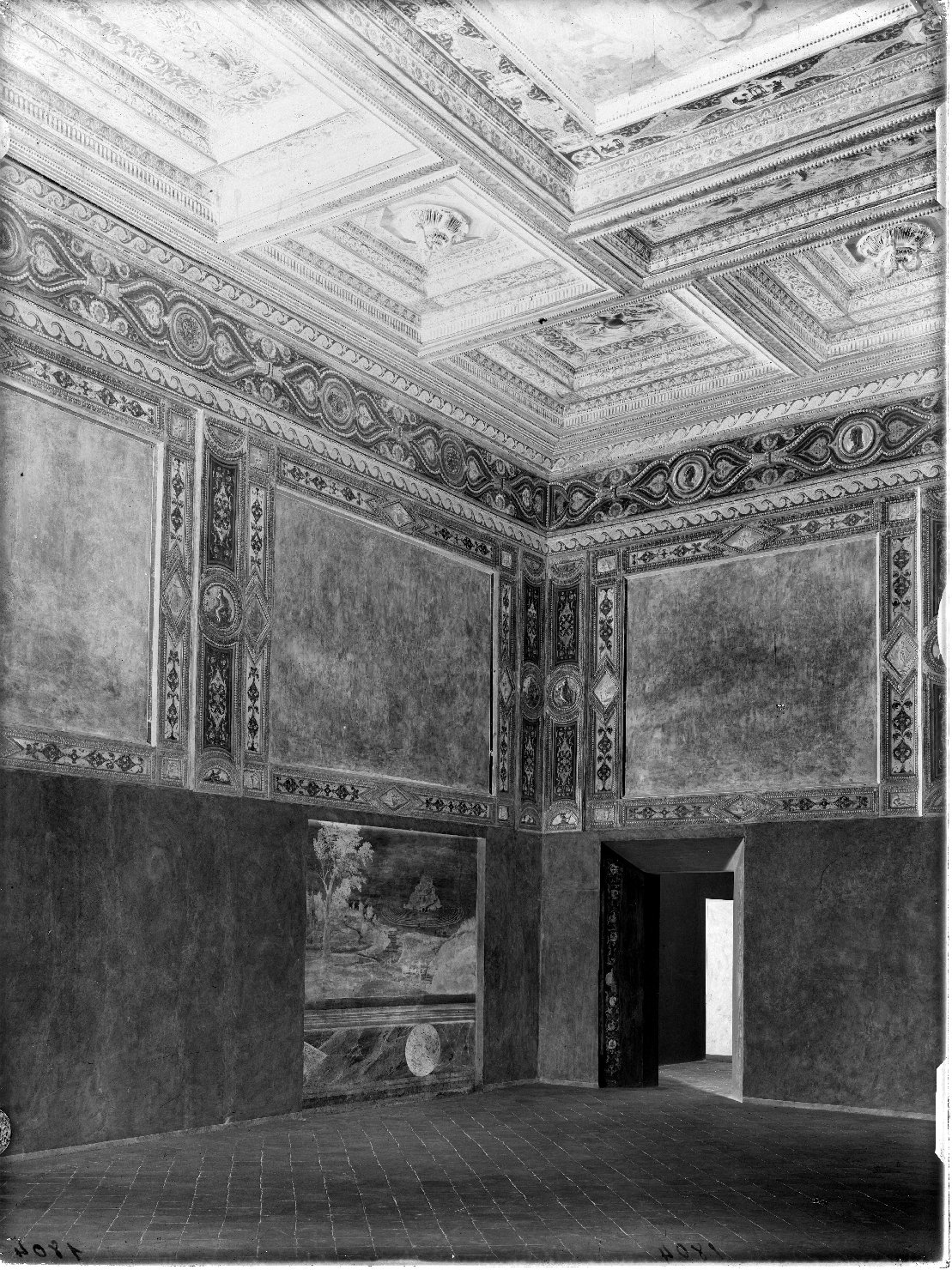 Mantova - Architettura - Dipinti murali (negativo) di Giulio Romano, Anonimo (XX)