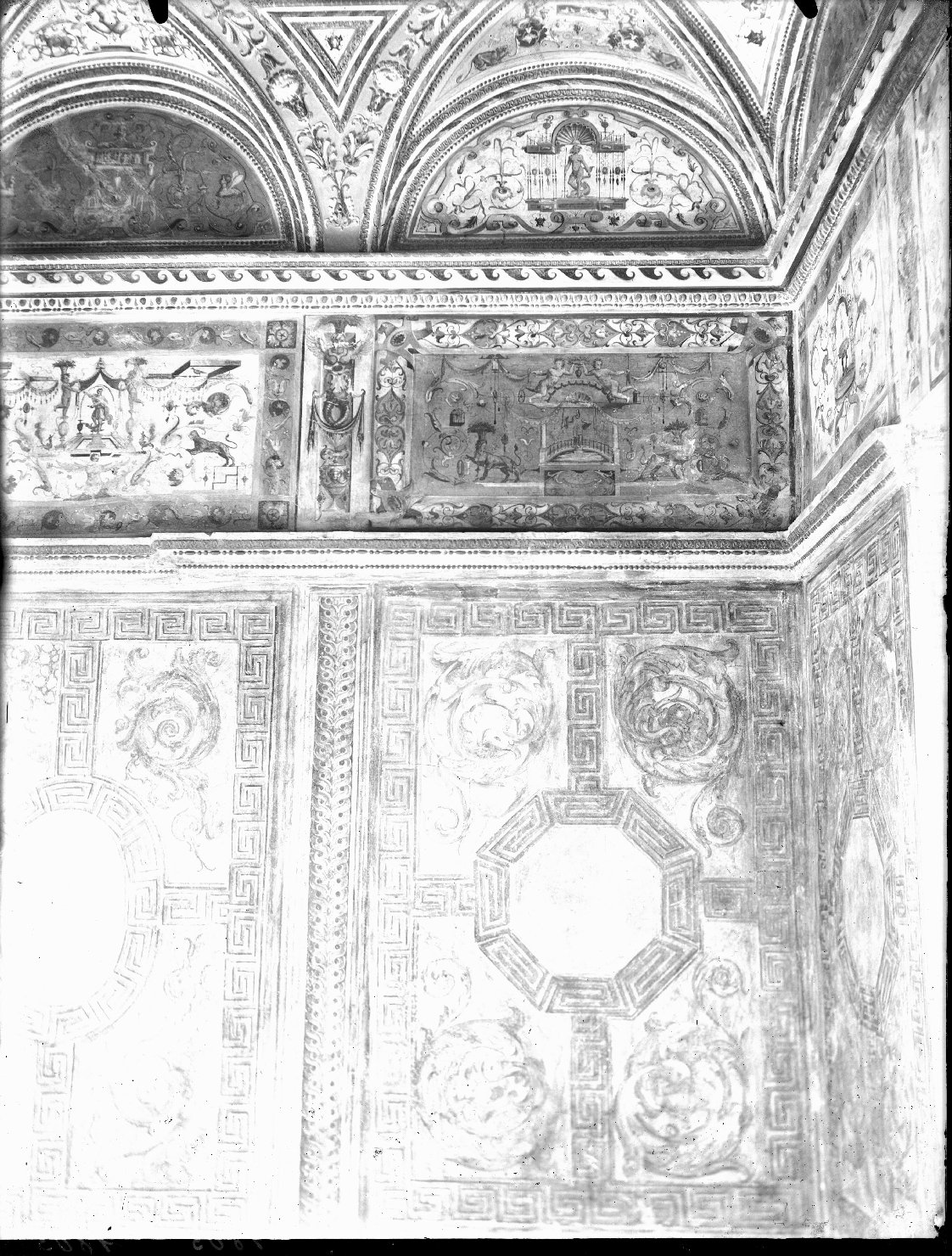 Mantova - Palazzo Ducale - Dipinti murali (negativo) di Giulio Romano (bottega), Anonimo (XX)