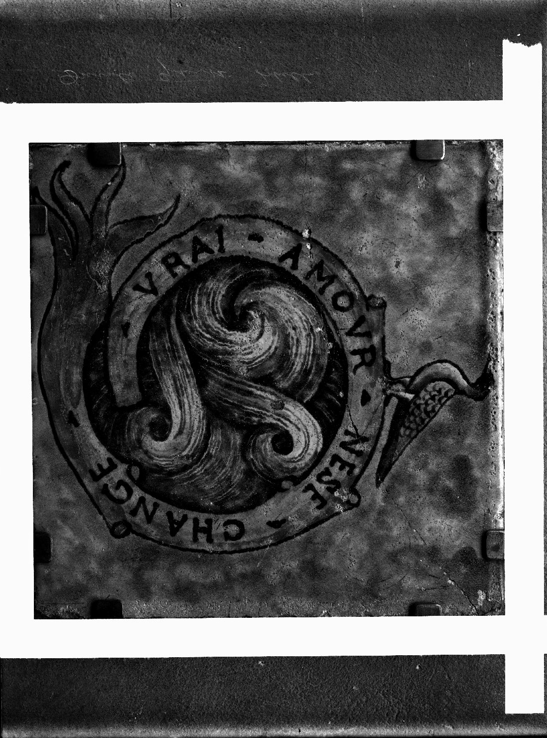 Mantova - Palazzo Ducale - Maioliche (negativo) di Antonio dei Fedeli (attr), Anonimo (XX)