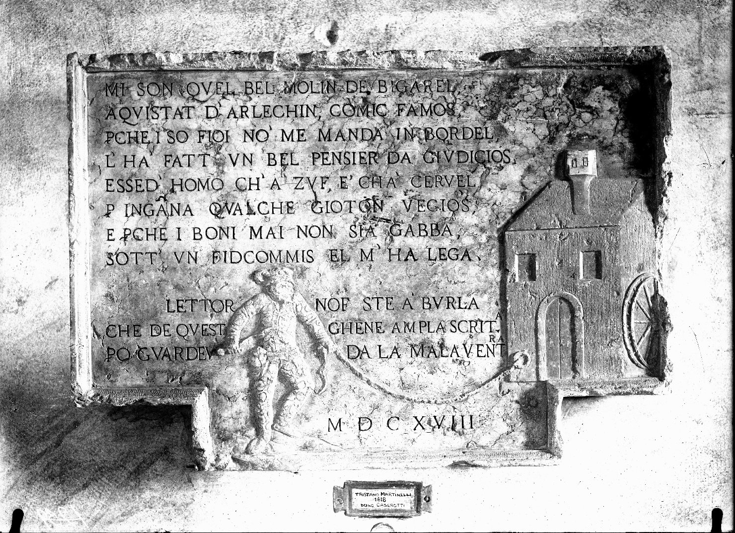 Mantova - Palazzo di San Sebastiano - Lapidi (negativo) di Anonimo (XX)