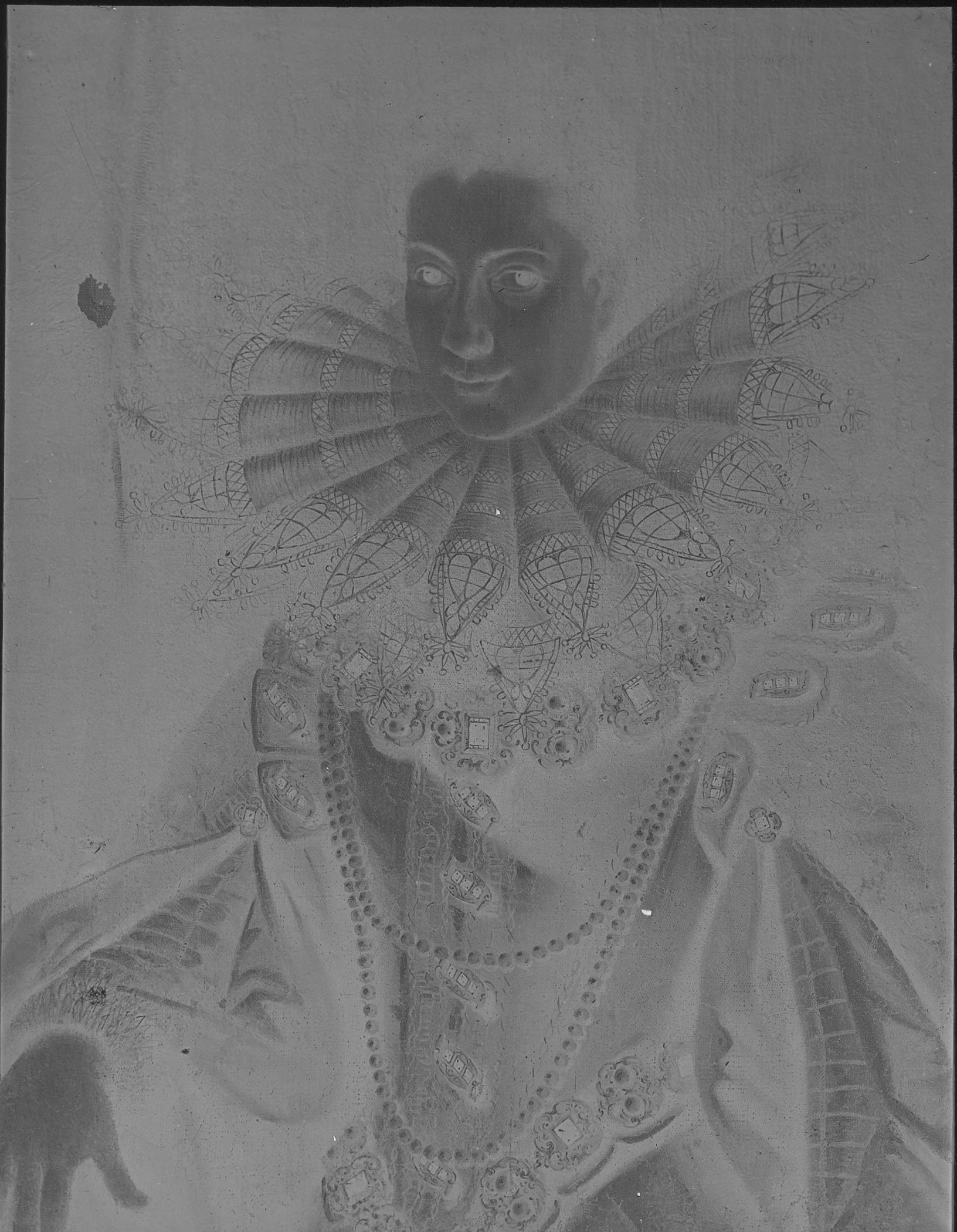 Ritratto di dama - Dipinti - Esposizioni (negativo) di Anonimo (XX)