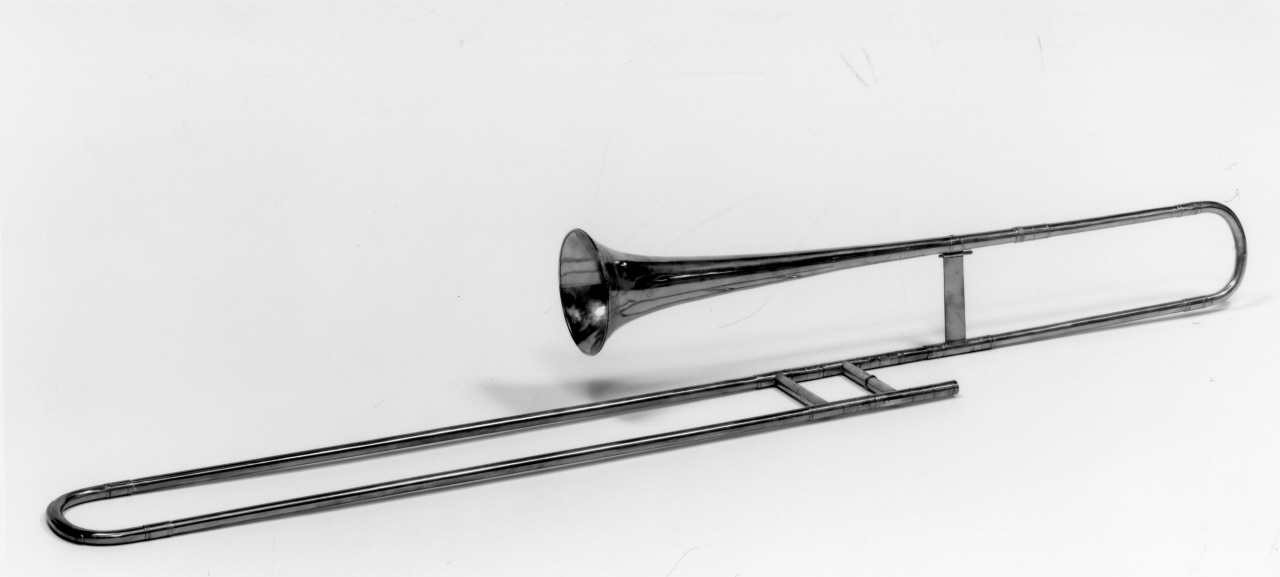 trombone a tiro - tenore in Sib, serie di Huschauer Joseph (sec. XIX)