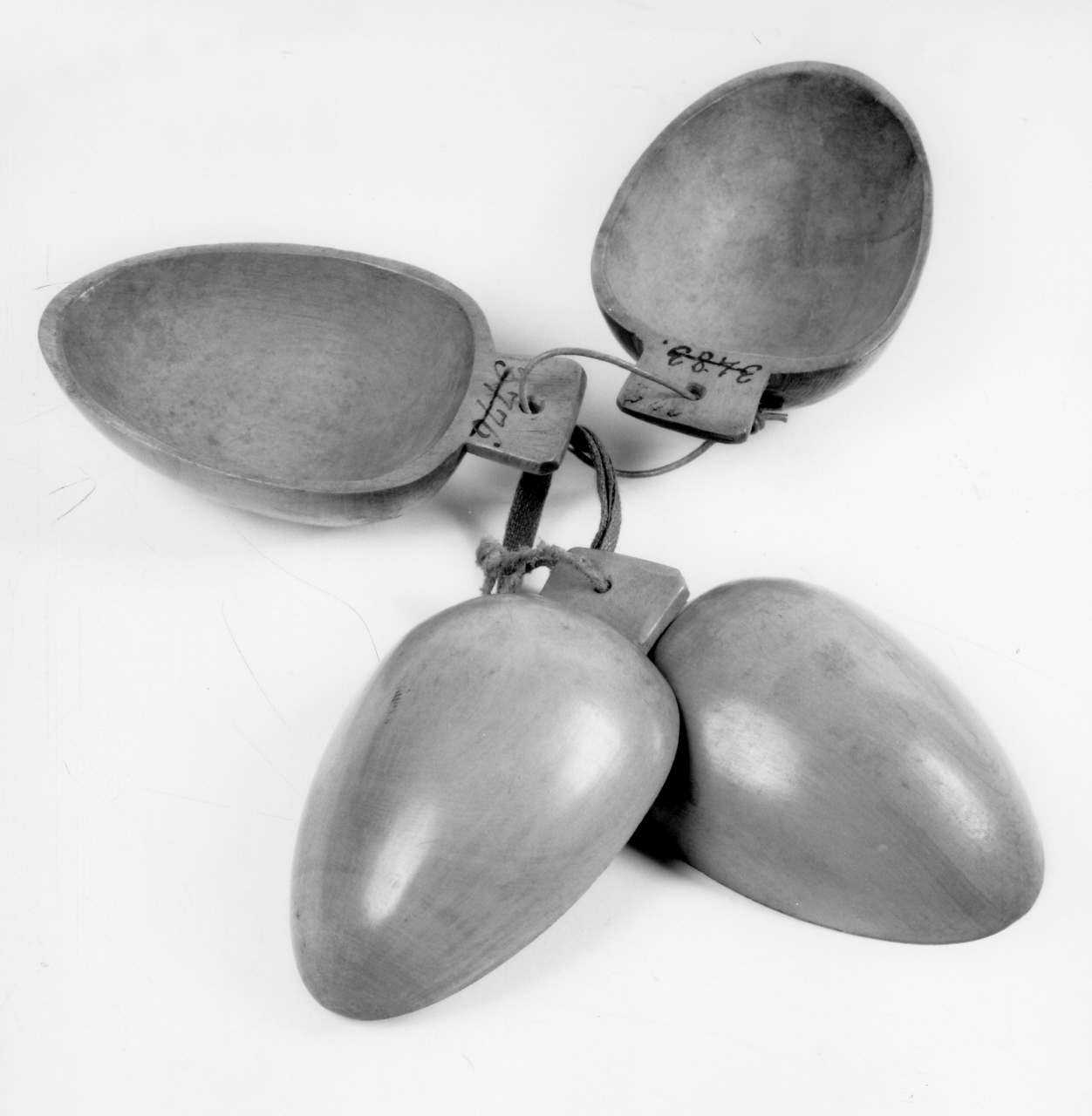 castagnette, serie - produzione italiana (sec. XIX)