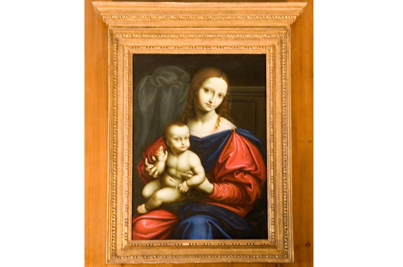 Madonna con bambino, Madonna con bambino (dipinto) di Giovanni Pietro Rizzoli detto Giampietrino (cerchia) (prima metà sec. XVI)