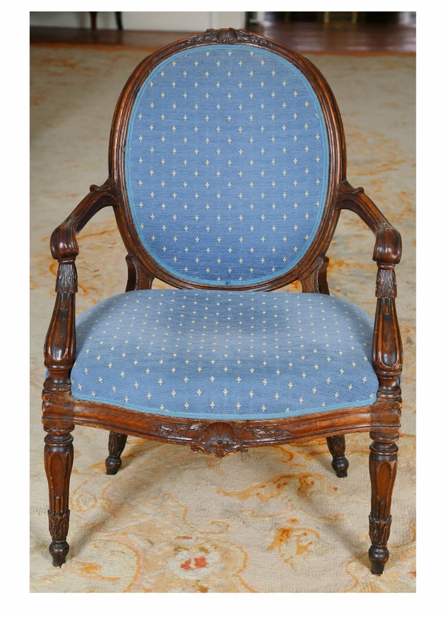 poltroncina, serie - ambito italiano (fine sec. XVIII)