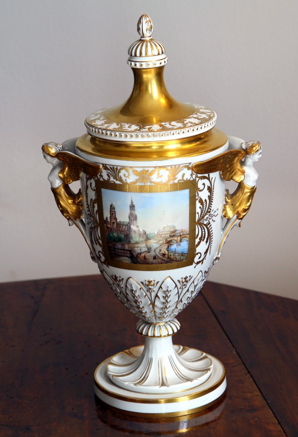 vaso - manifattura di Dresda (metà sec. XVIII)