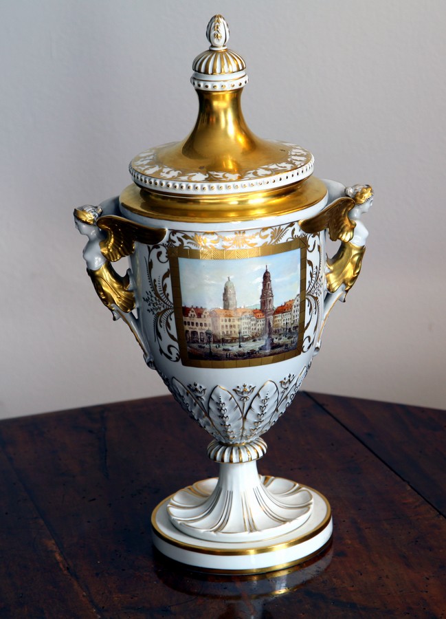 vaso - manifattura di Dresda (metà sec. XVIII)