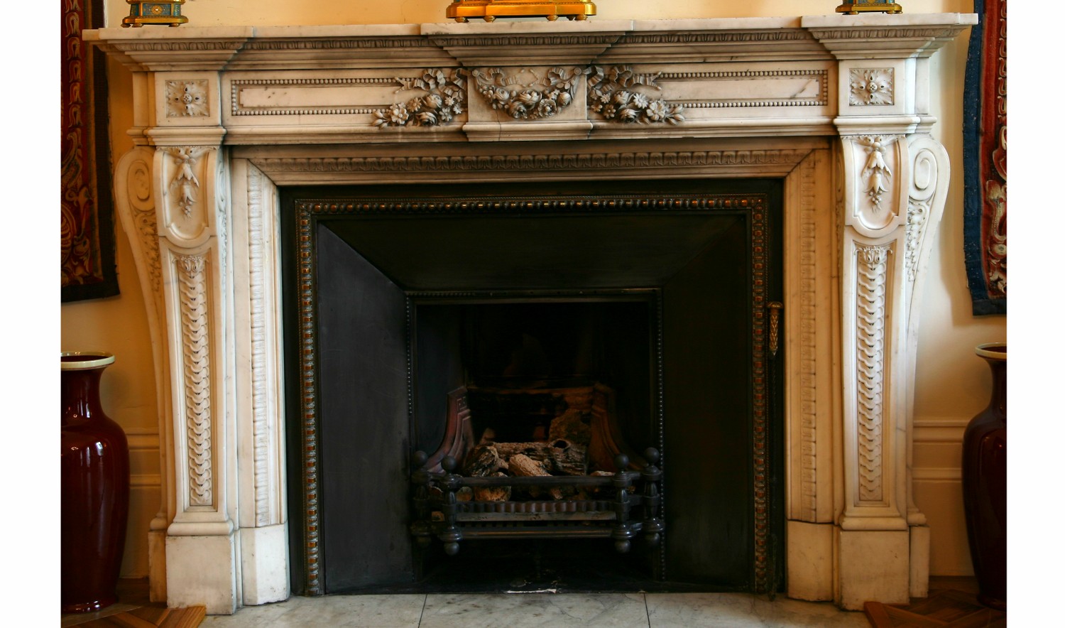 mostra di camino - ambito inglese (metà sec. XVIII)