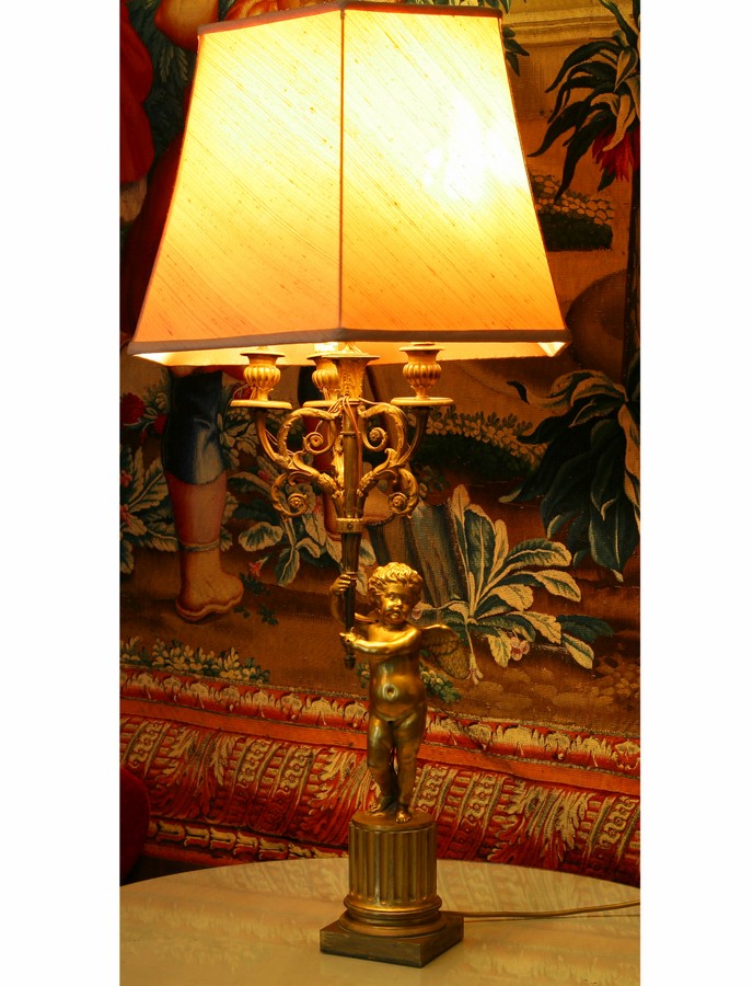 candelabro, coppia - ambito inglese (metà sec. XIX)